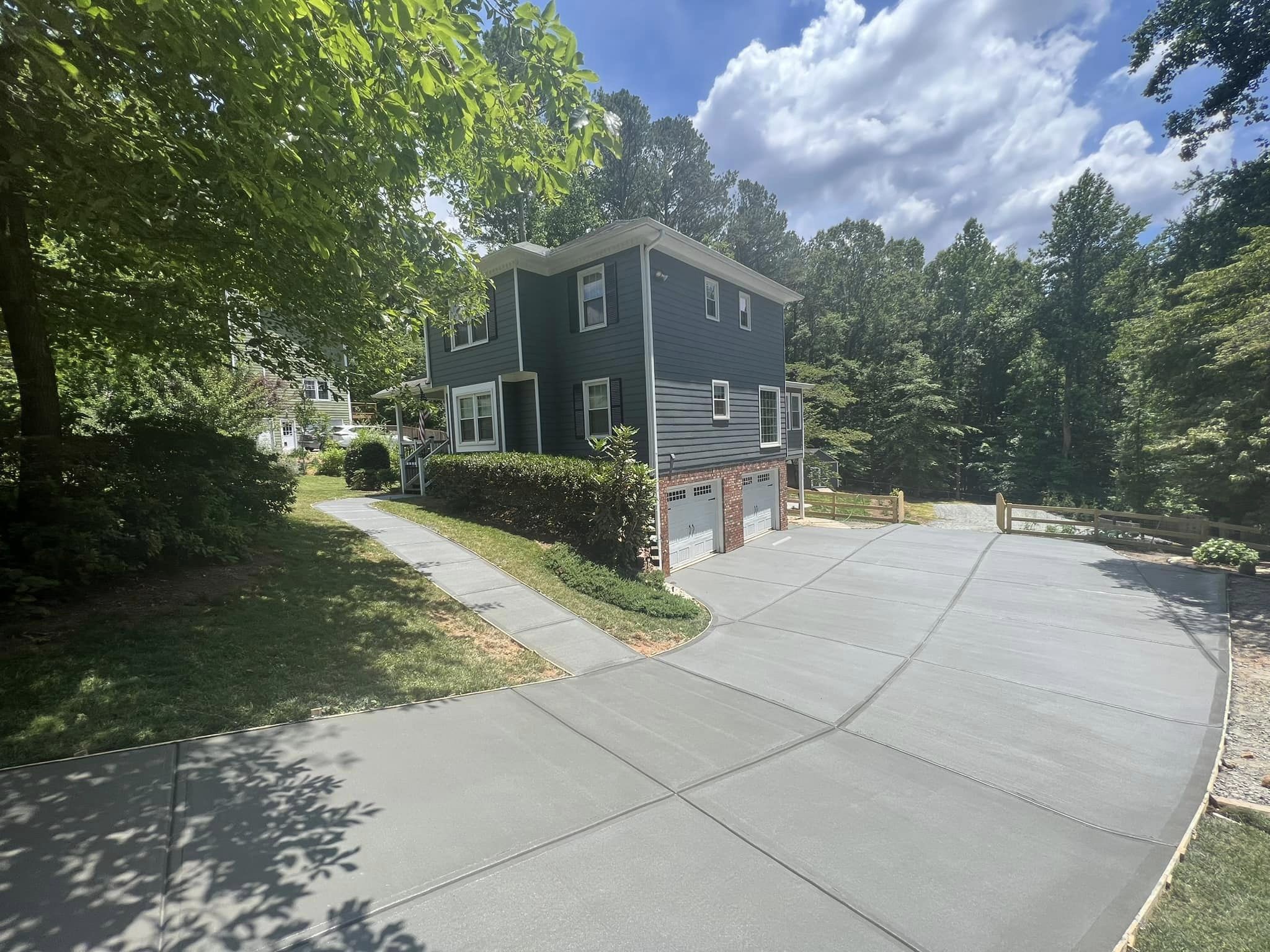 Sloped Driveway