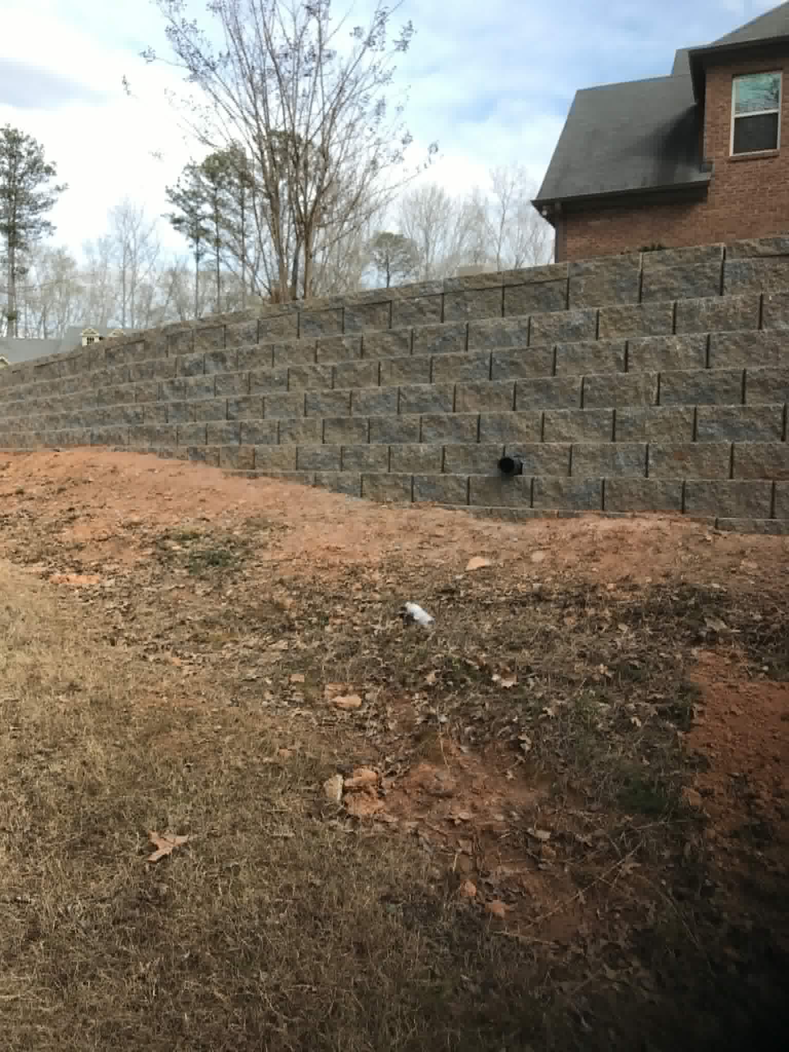 Large Tiered Retaining Wall