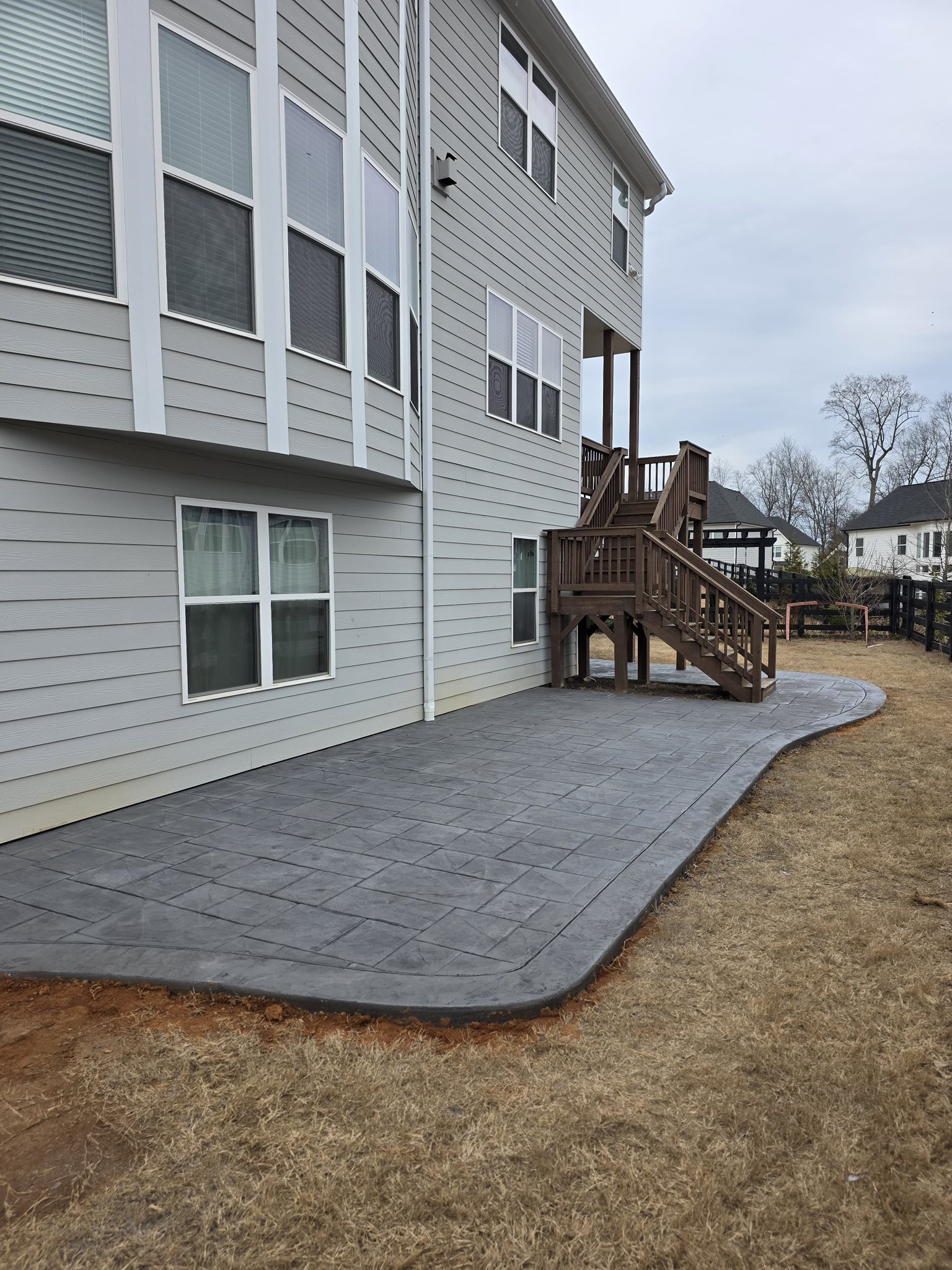 Stamped Concrete Walkway